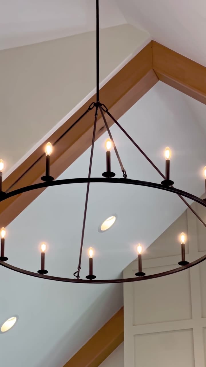 Chandelier Fireplace